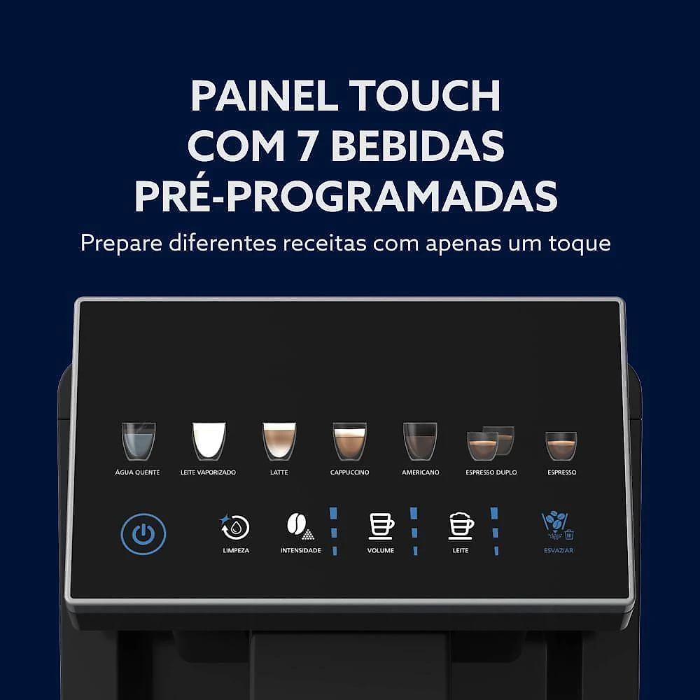 Cafeteira Espresso Superautomática Oster OCAF970 Moedor Cônico 20 Bar Inox 220V