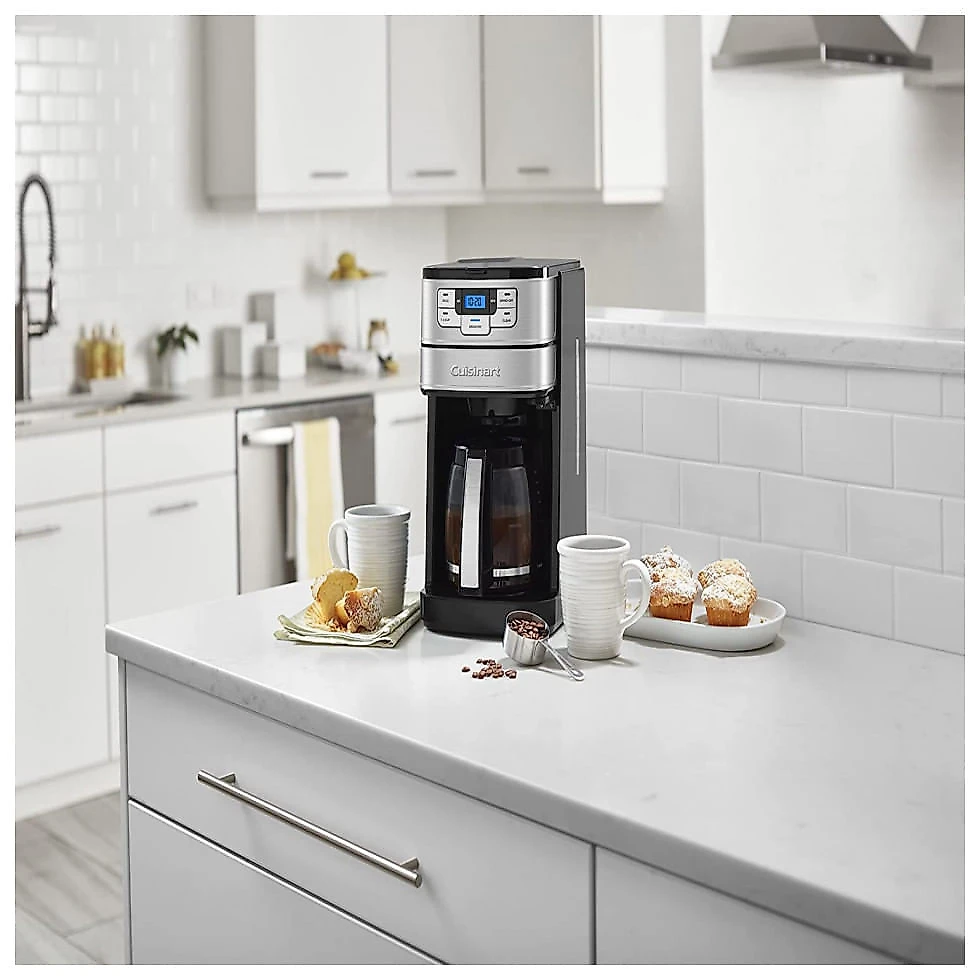 Cafeteira Elétrica Programável Cuisinart DGB 400 12 Xícaras Programável e Automática, 110V, 1025W, Cinza