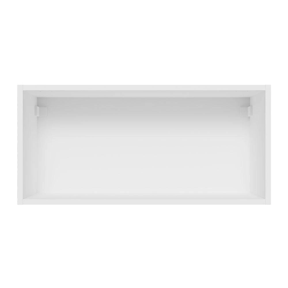Armário de cozinha aéreo 70 cm 1 porta basculante branco/preto glamy madesa