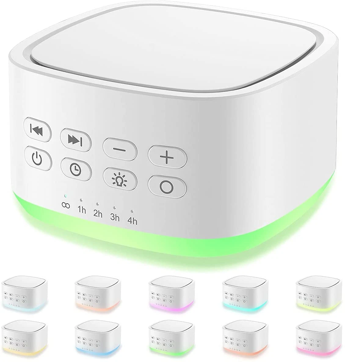 Magicteam Máquina de Ruído Branco para Dormir 25 Sons com 10 L
