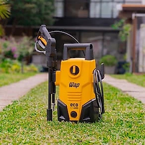 Lavadora de Alta Pressão Wap Eco Fit 2200 1500psi 1400W com Jato de Água Leque e Concentrado, Sistema Stop Total - Amarelo/Preta 110V
