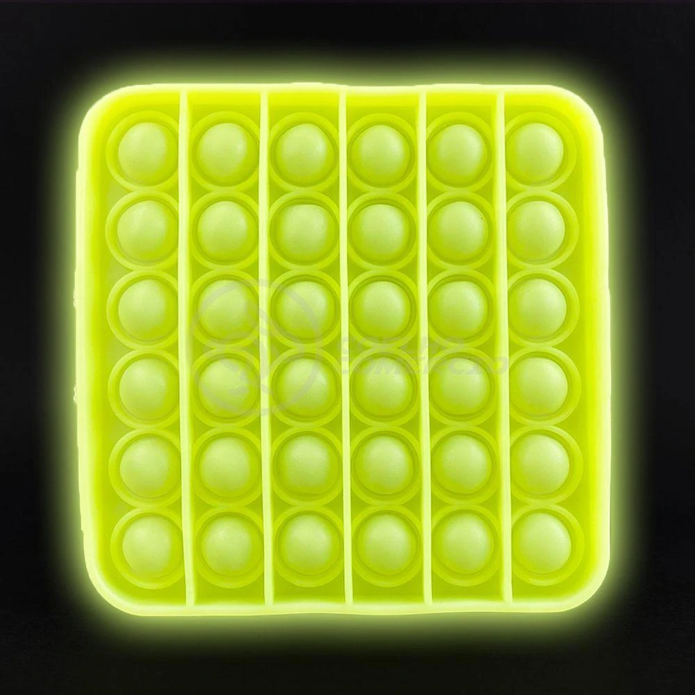 Pop It Brilha No Escuro Sensorial Amarelo