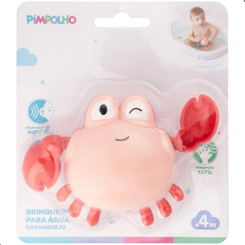 Brinquedo de Banho Infantil Caranguejo Que Nada na Água ao Dar Corda Coordenação Motora Vermelho