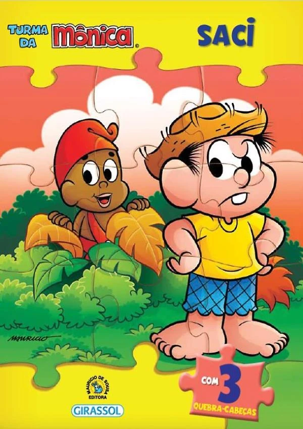 Turma Da Monica Livro Quebra-Cabeca -Saci