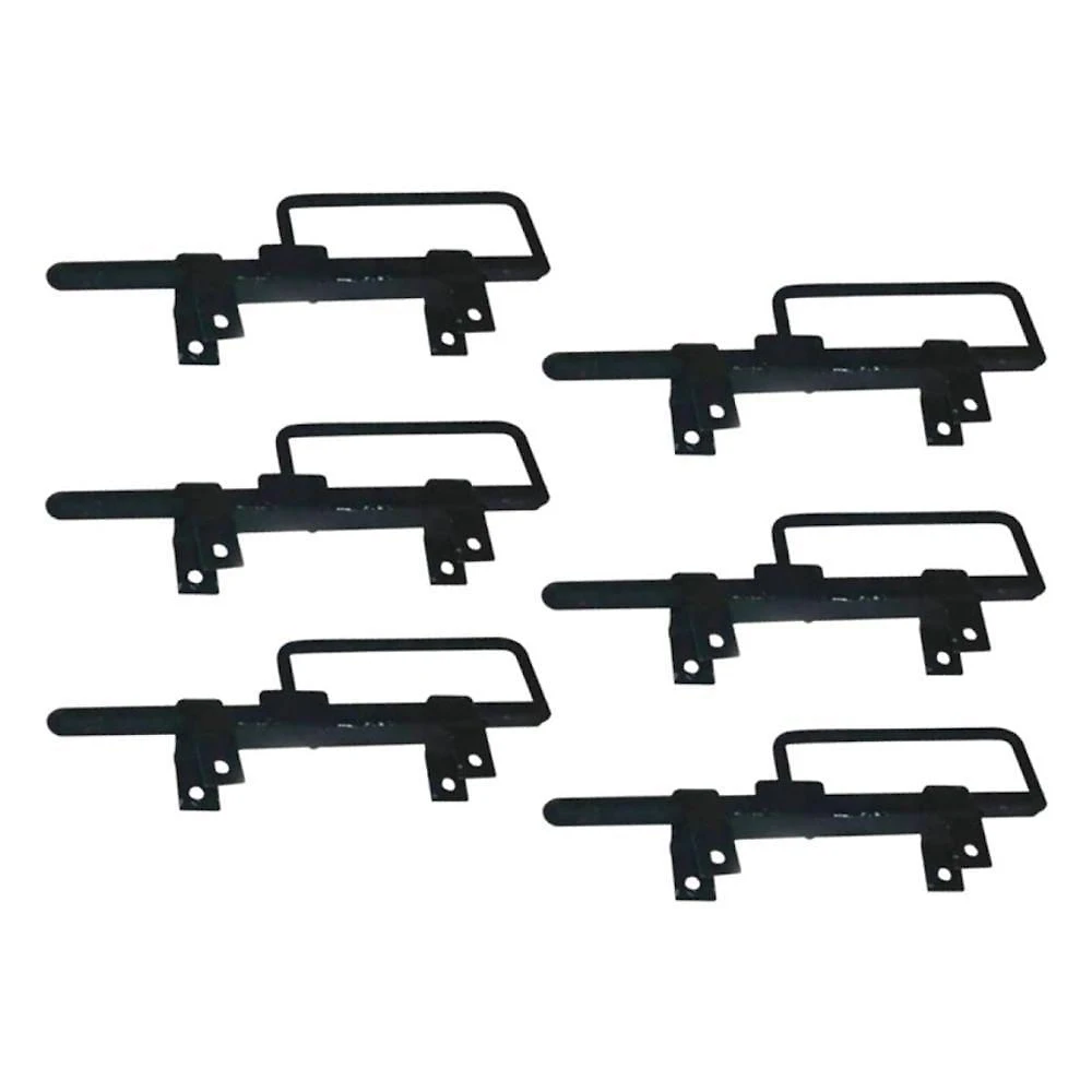 Kit 6 Trincos Cavalo com Alça Portão Porteira Aço 370mm Preto Metasal