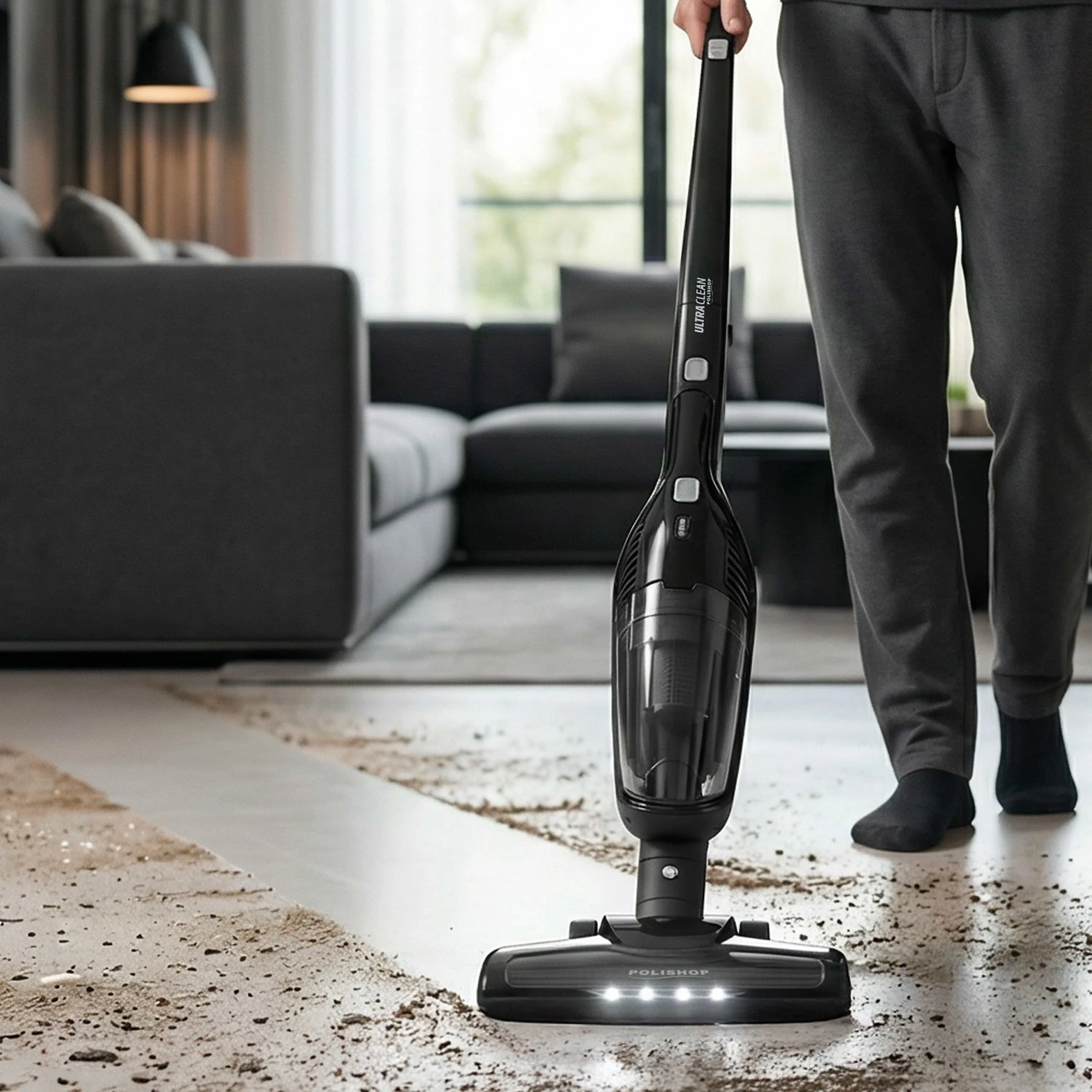 Aspirador de pó vertical sem fio 2 em 1 Ultra Clean Polishop | Bivolt