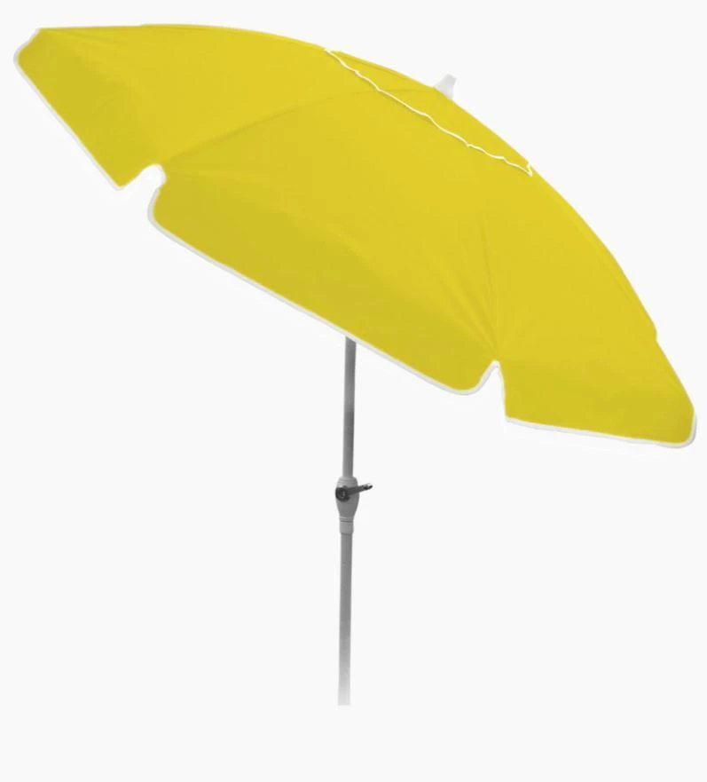 Ombrellone alumínio cobertura pvc manivela 2,20m amarelo bel lazer