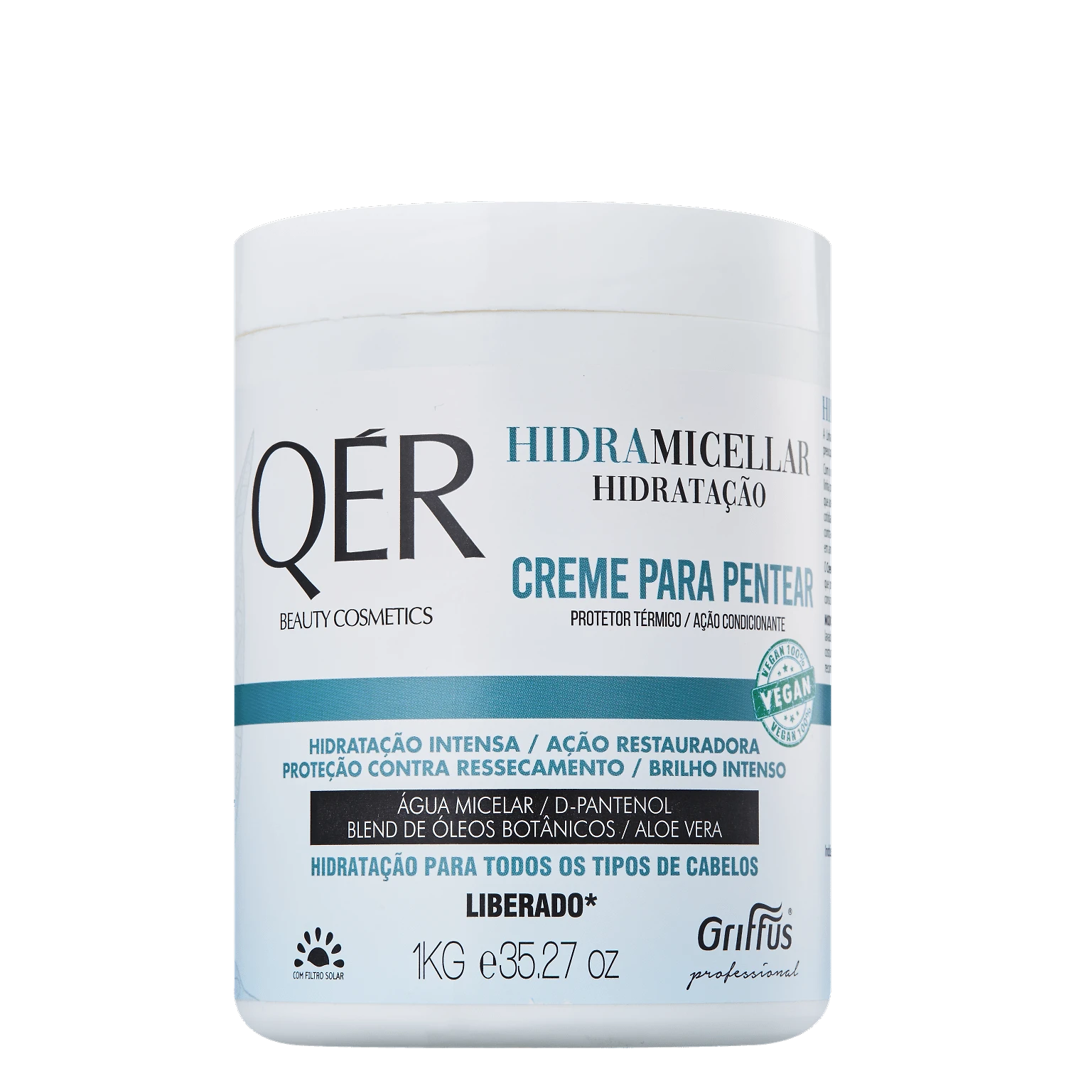 Miniatura Griffus QÉR Beauty Cosmetics Hidramicellar - Creme para Pentear 1kg