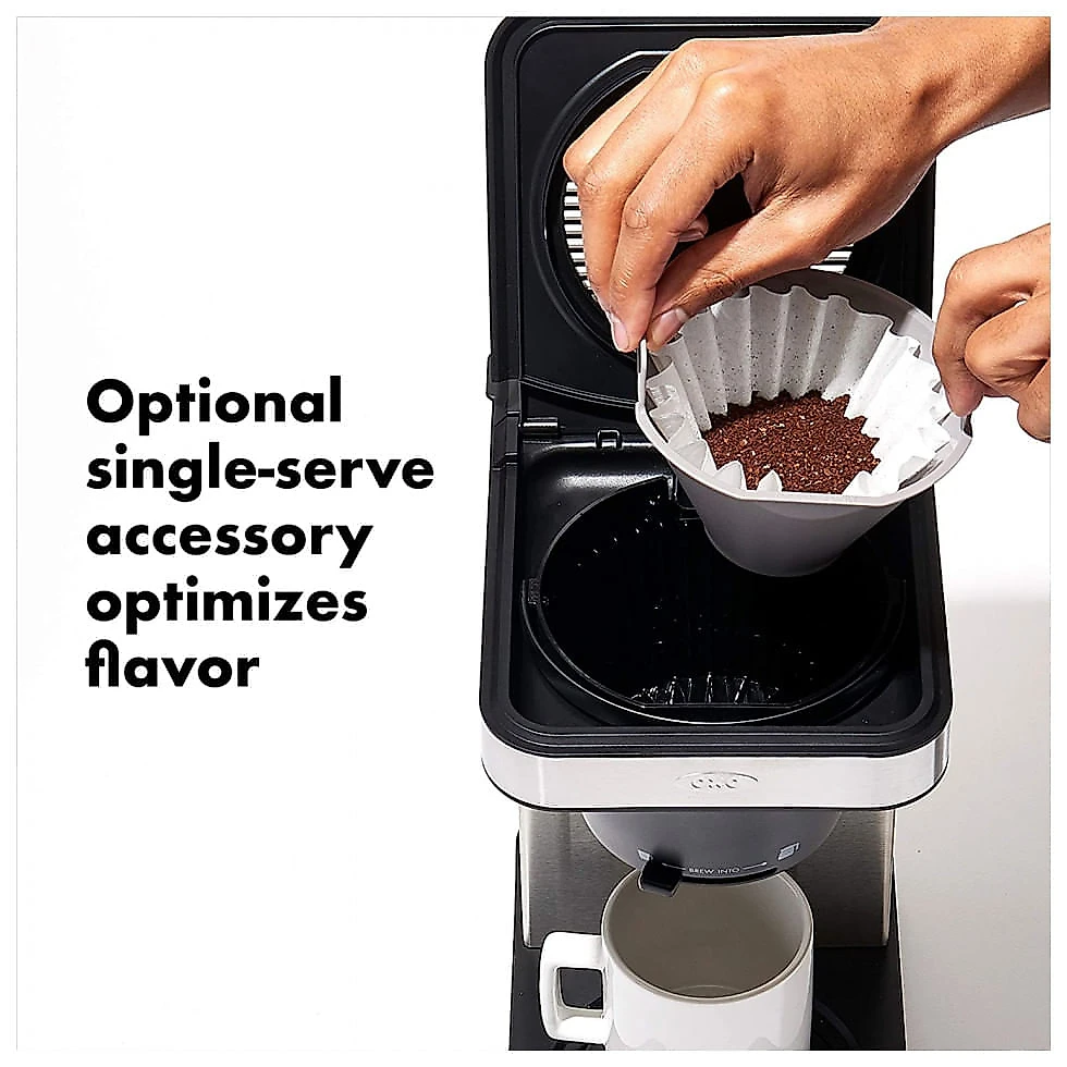 Cafeteira Elétrica Programável OXO 8718800 1.9L em Aço Inoxidável, 1400W 110V, Prata
