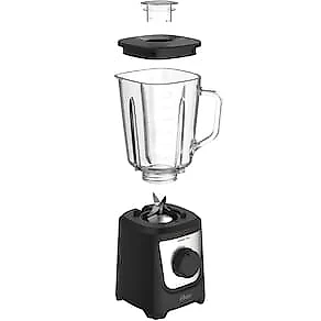 Liquidificador Oster Power Black Inox 1,5L 750W Jarra de Vidro 5 Velocidades 110V