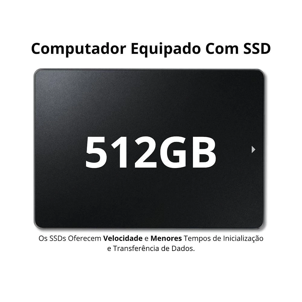 Miniatura Pc Gamer Computador Completo Intel Core I5 16gb Ssd 512gb Kit Gamer Headset Monitor 23''