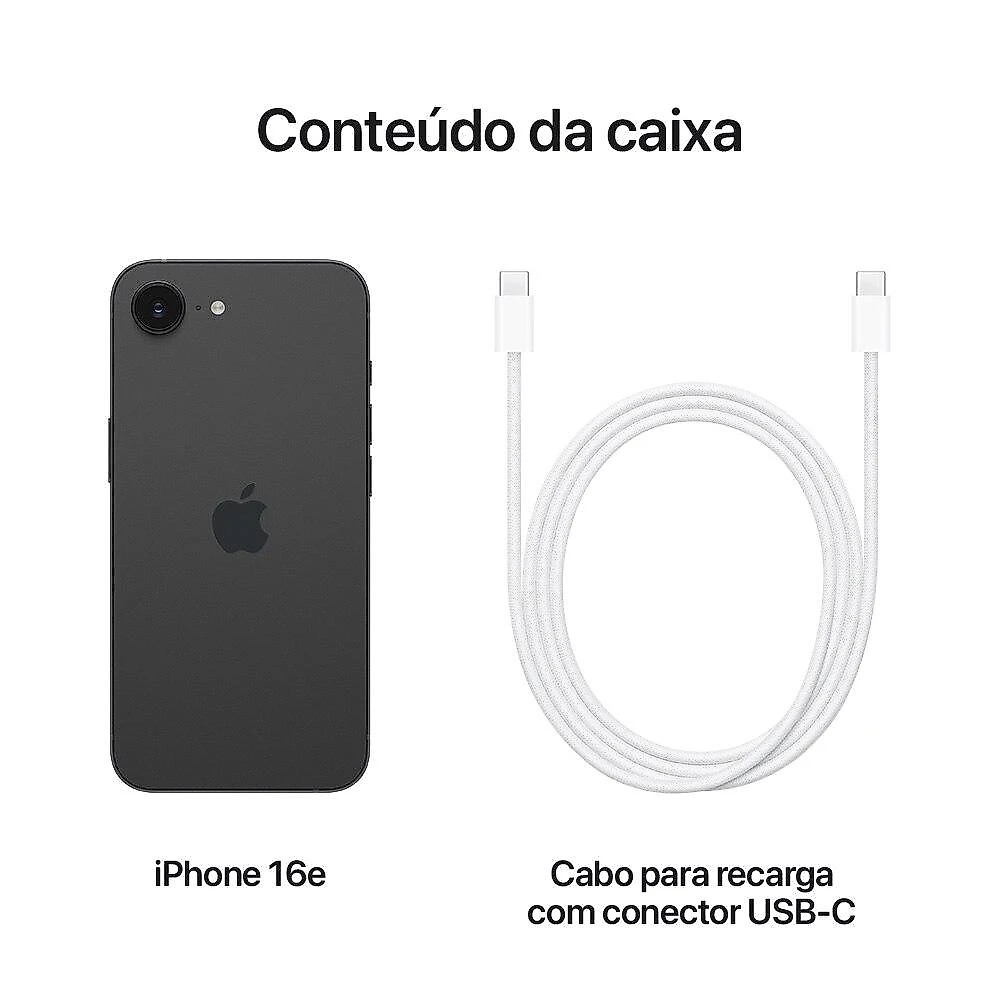 Apple iPhone 16e 128GB Preto