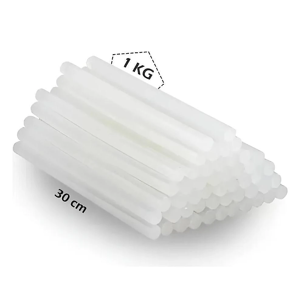 Refil de Cola Quente Fino Silicone 7mm X 30cm Transparente 1kg Aproximadamente 80 Unidades Startools webcontinental-7908348203943