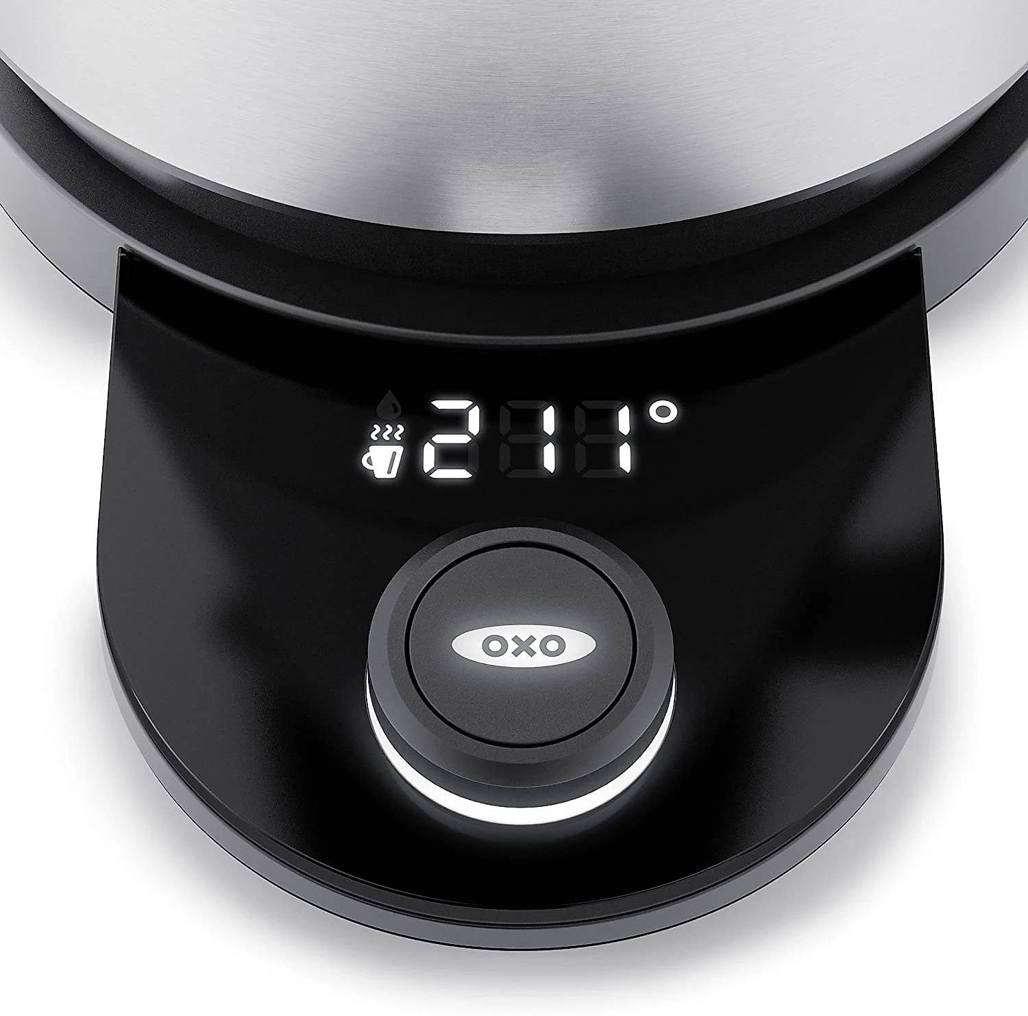 OXO Chaleira Elétrica 2L cControle de Temperatura e Aço I noxidável 1500W110V Cinza