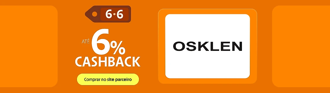 OSKLEN COM ATÉ 6% DE CASHBACK
