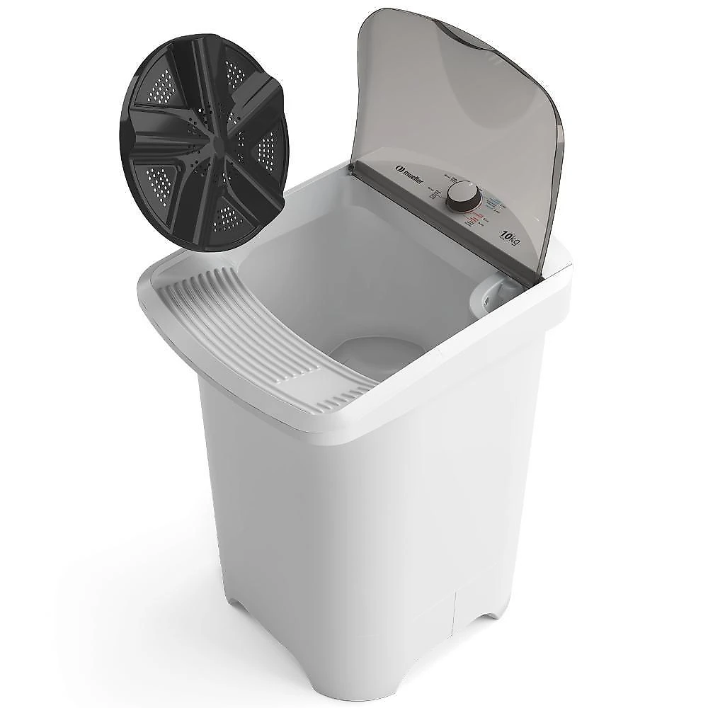 Tanquinho De Lavar Roupa Mueller 10 Kg Com Superesfregador MLT10C Branco 220V