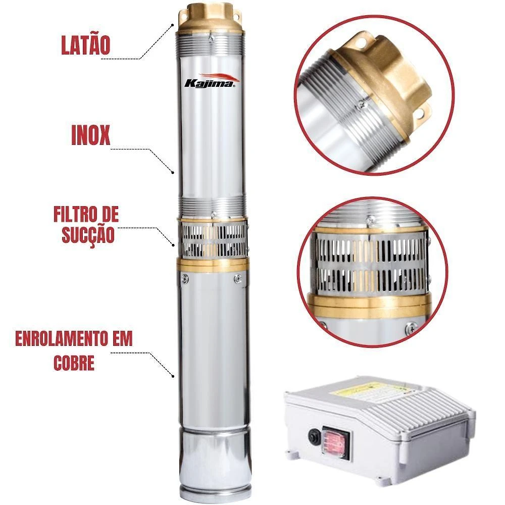 Eletrobomba Submersa Kajima Sw2218025 Tipo Caneta 2,5 110v