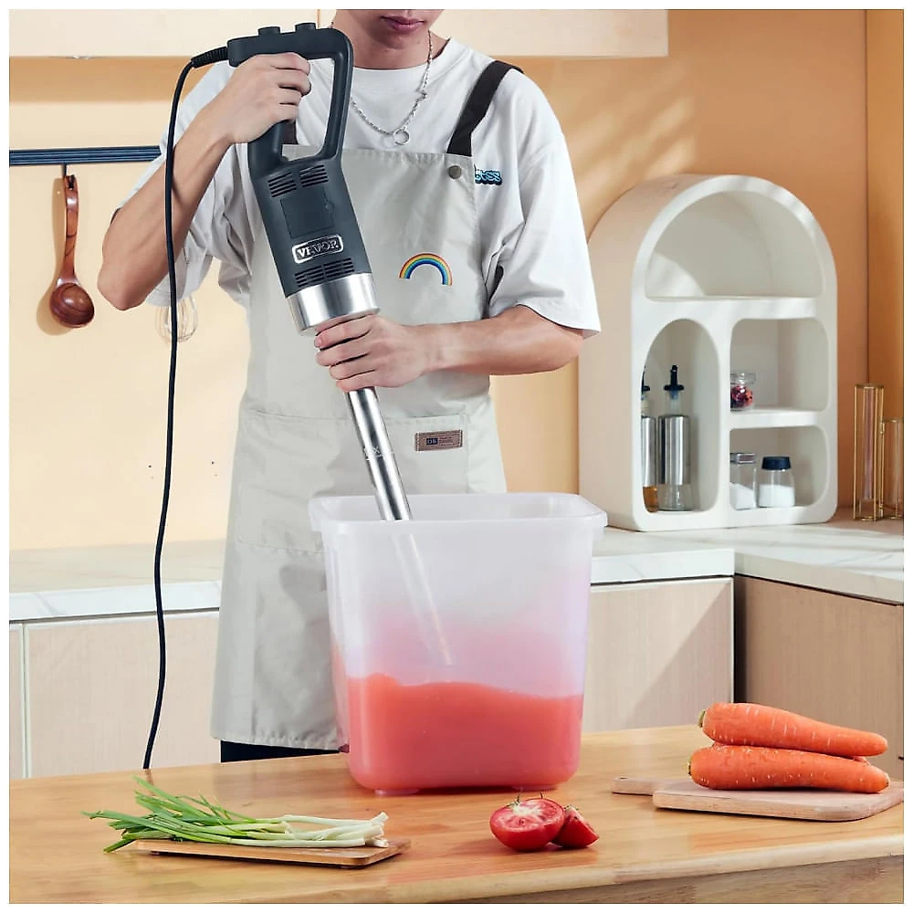 Mixer de Imersão Comercial VEVOR 750W 51 cm Haste Inox Velocidade Variável 110V