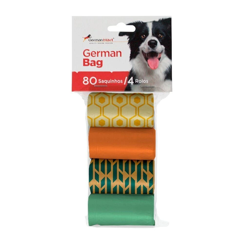 Kit Refil Cata Caca Bio Colmeia Germanhart para Cães e Gatos Biodegradável 4 Rolos
