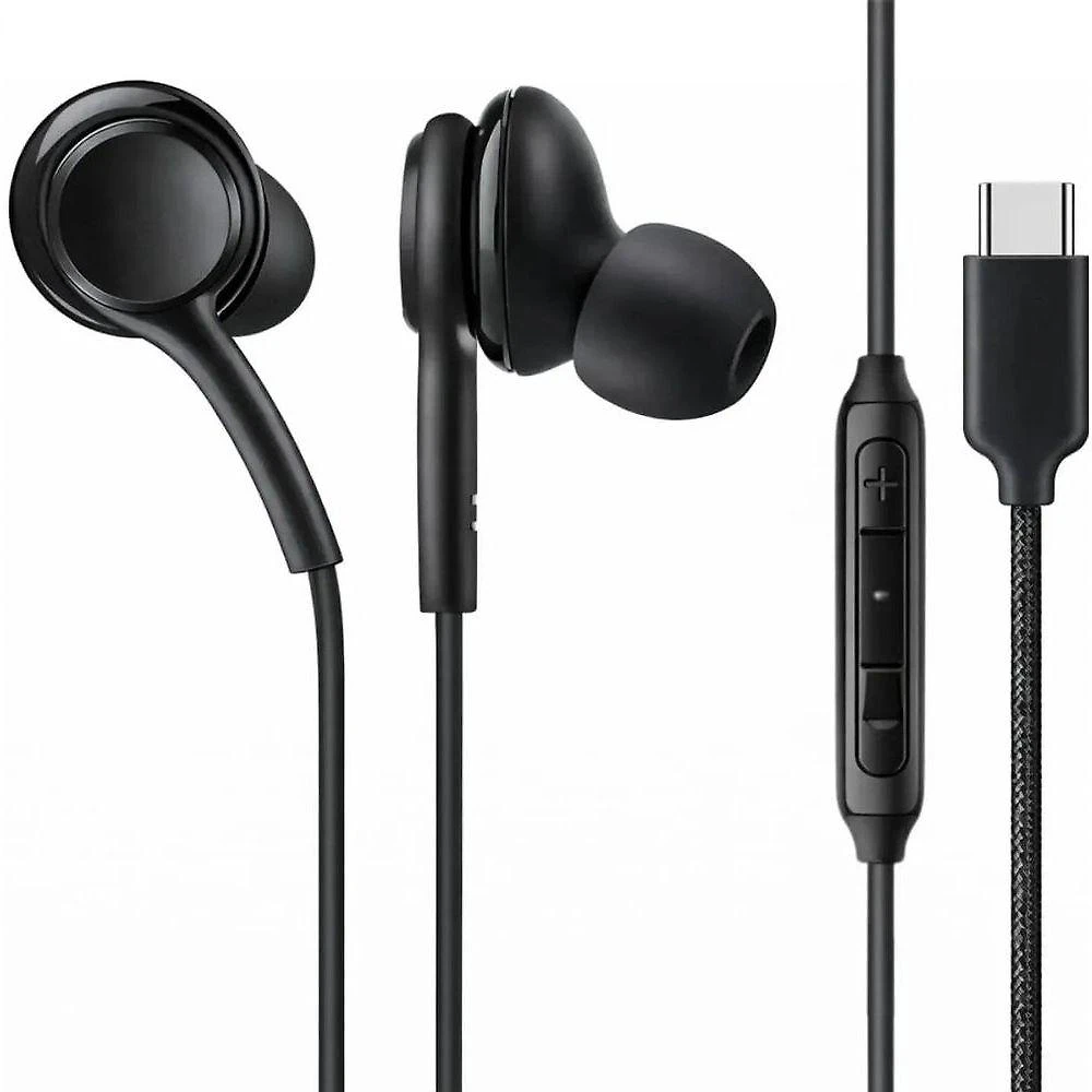 Fone de Ouvido com Fio USB-C Intra Auricular com Microfone e Controle de Volume Som Estéreo