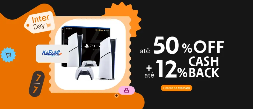 KABUM com até 12% de cashback