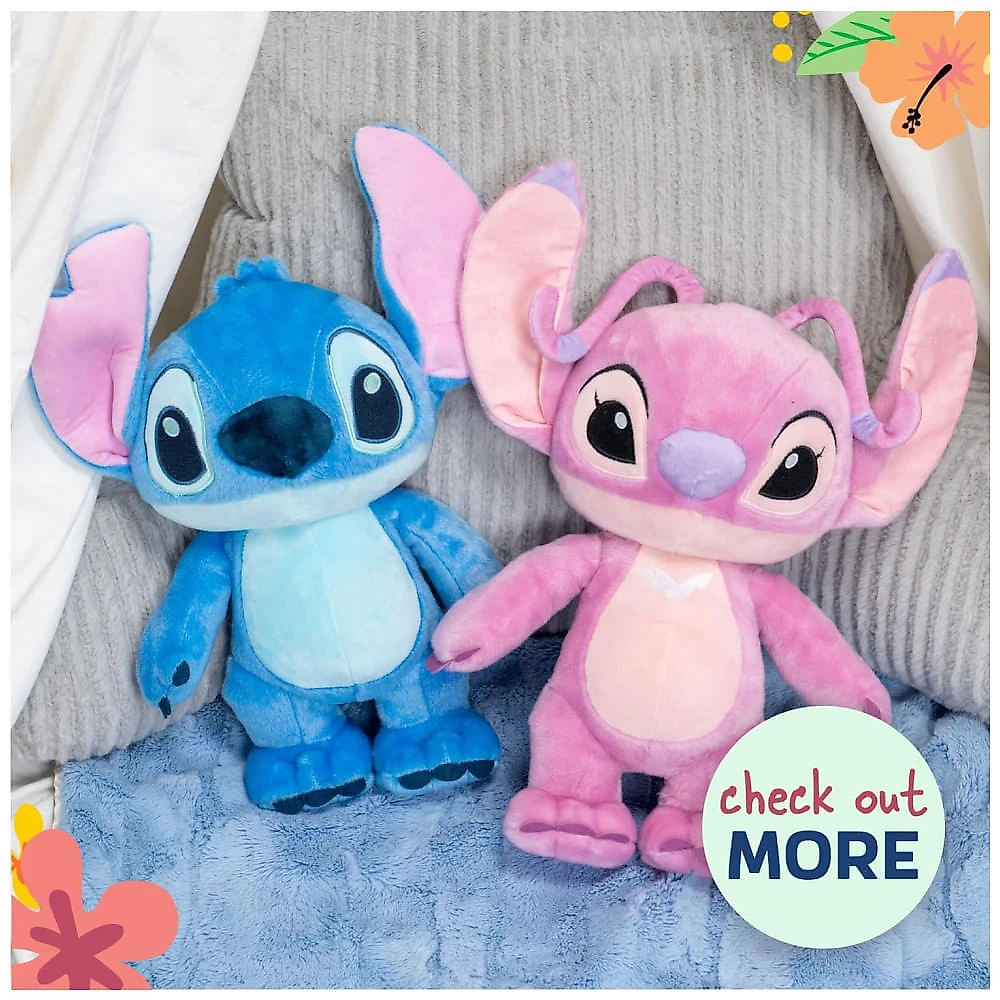 Pelúcia Bebê Lilo Stitch 40 cm de Altura para Crianças, KIDS PREFERRED, Rosa