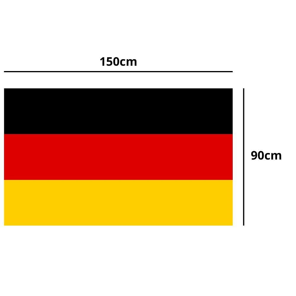 Miniatura Bandeira Da Alemanha 150X90 Cm Poliéster Oficial 2023