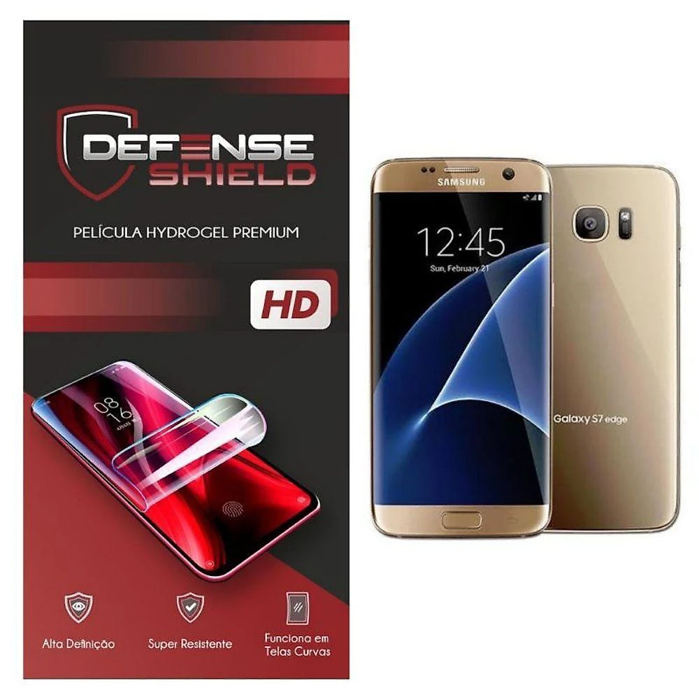 Pelicula Hydrogel Premium Proteção Frente + Verso Para Galaxy S7 Edge Defense Shield