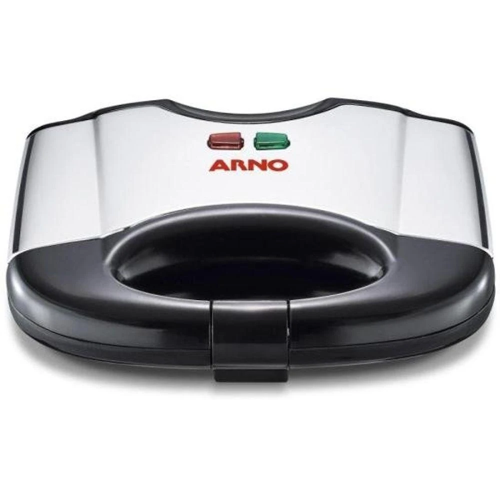 Sanduicheira e Grill Arno Sacs Antiaderente em Inox com Luz Indicadora 600W 220V