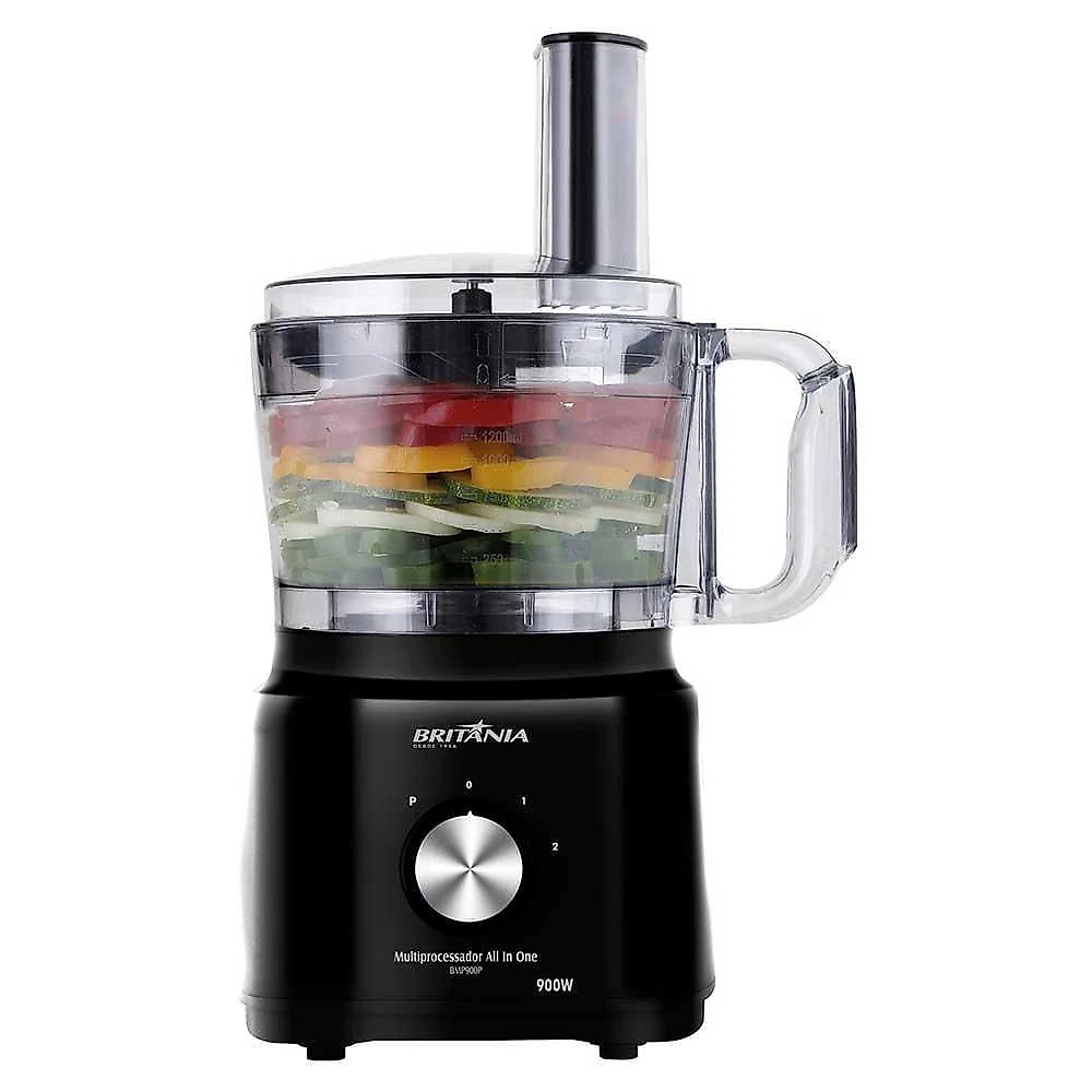 Multiprocessador Britânia All In One 900W Preto 110V