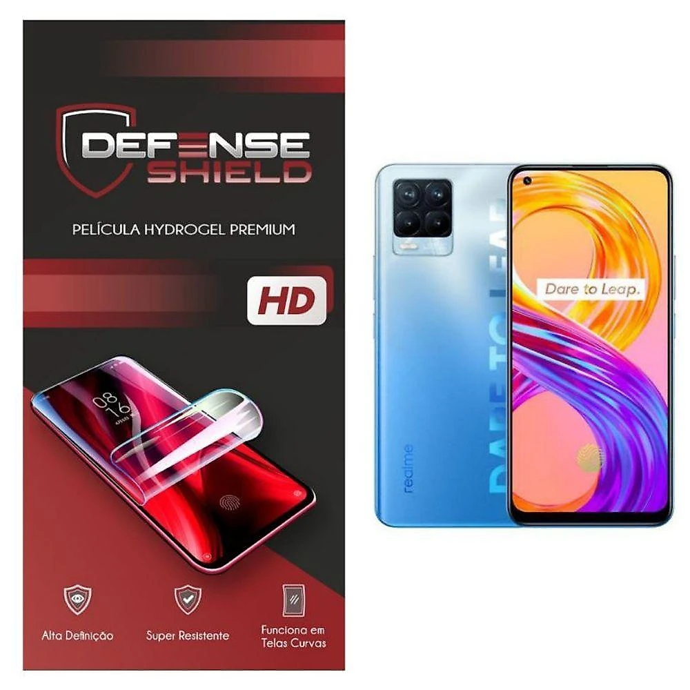 Pelicula Hydrogel Premium Proteção Frente + Verso Para Realme 8 Defense Shield