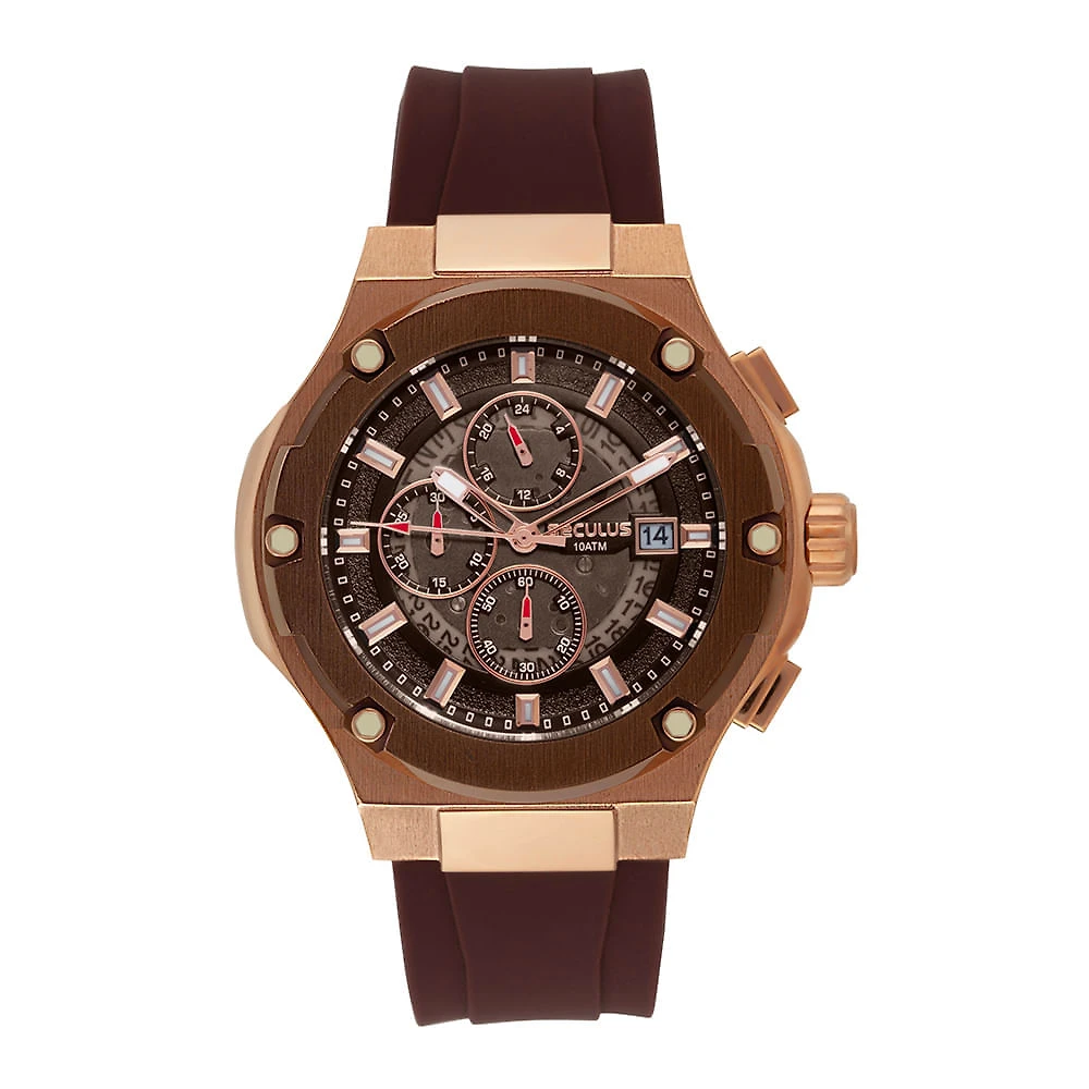 Relógio Masculino Cronógrafo Marron