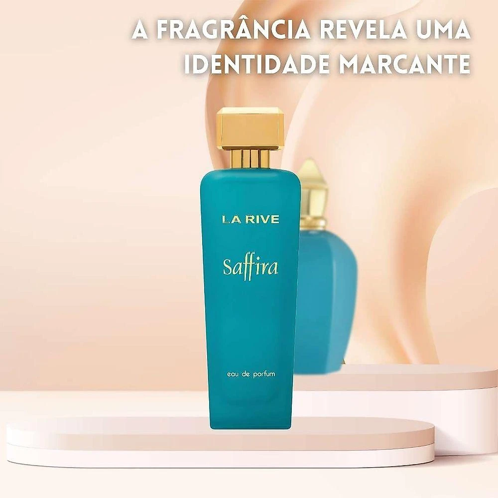 Perfume Saffira Feminino Eau de Parfum Floral Âmbar 90ML