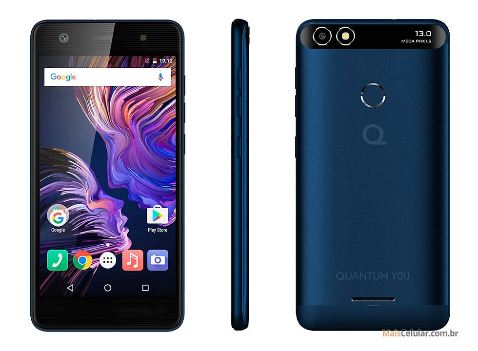 Miniatura Smartphone Quantum You L Q11 32Gb Dual Chip 4G cor azul Homologação: 63271603589