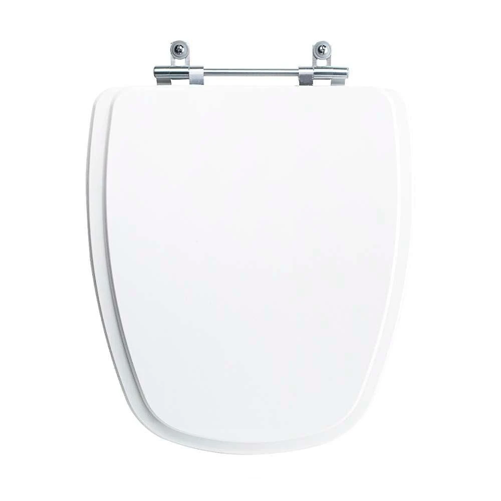 Assento Sanitário Monte Carlo Alongado Madeira Laqueada Convencional Branco Pontto Lavabo