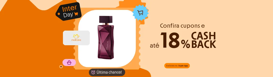 Loja Natura com até 18% de cashback