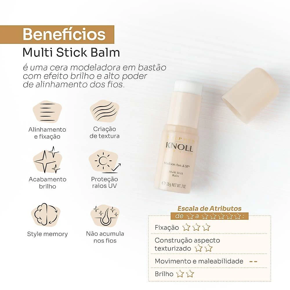 Cera em bastão stephen knoll multi stick balm 20g
