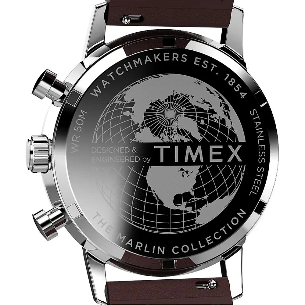Relógio Timex Marlin® Tachymeter Cronógrafo TW2W10200 40mm Couro