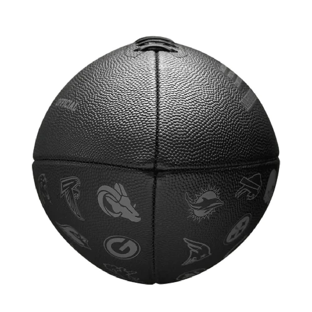 Bola de Futebol Americano Wilson NFL 32 Team Black Oficial