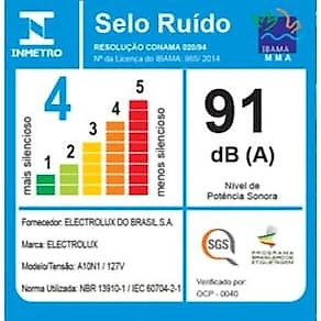 Aspirador de Pó e Água Electrolux A10N1 1400W 18L Smart Função Sopro Cinza/Preto 110V