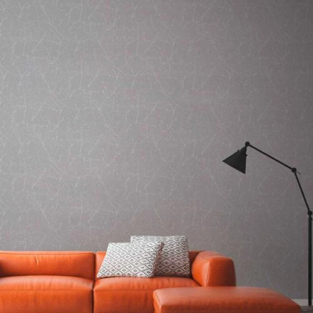 Papel De Parede Attractive 2 Textura Cinza 385043
