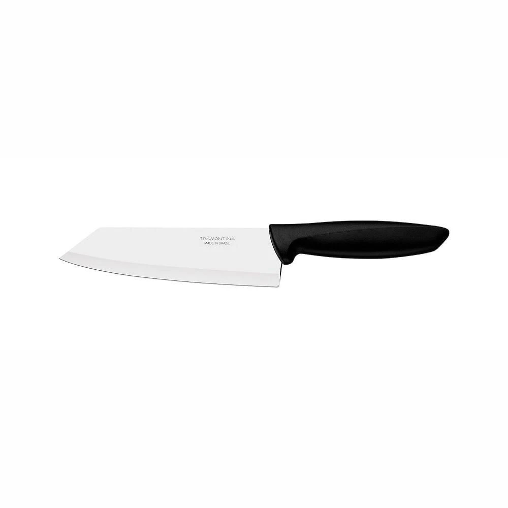 Faca Para Fatiar E Picar Com Lâmina Em Aço Inox E Cabo De Polipropileno 6" Plenus Preta - Tramontina