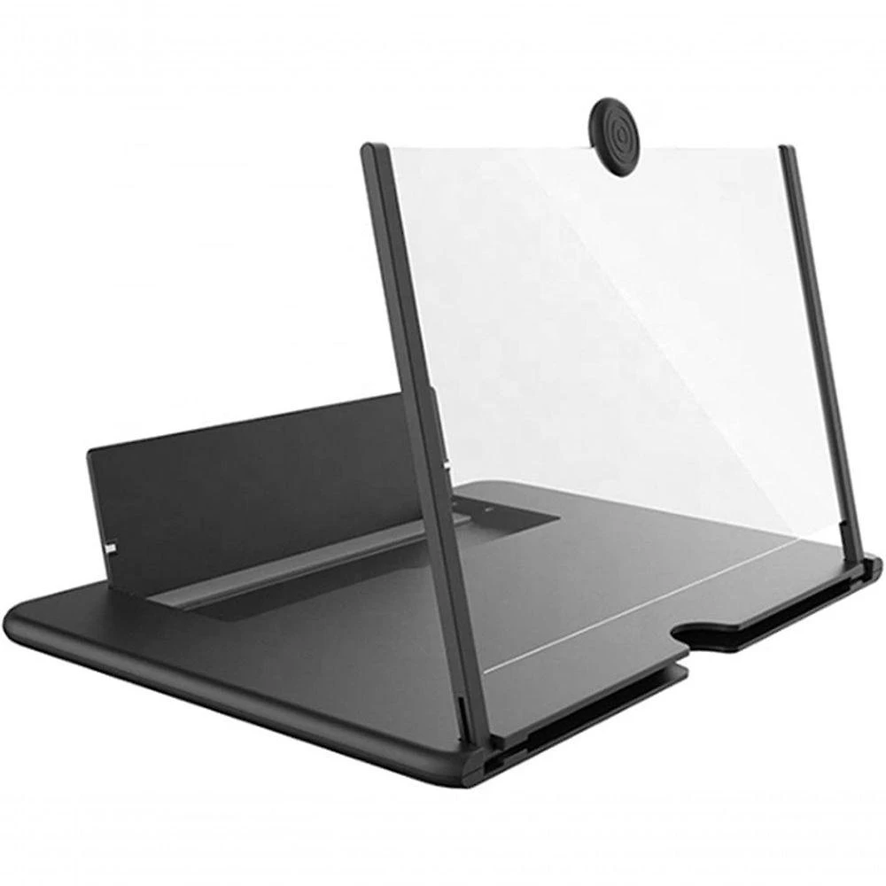 Miniatura Ampliador De Tela Para Celular, Amplificador De Tela 3d Portátil Dobrável Preta