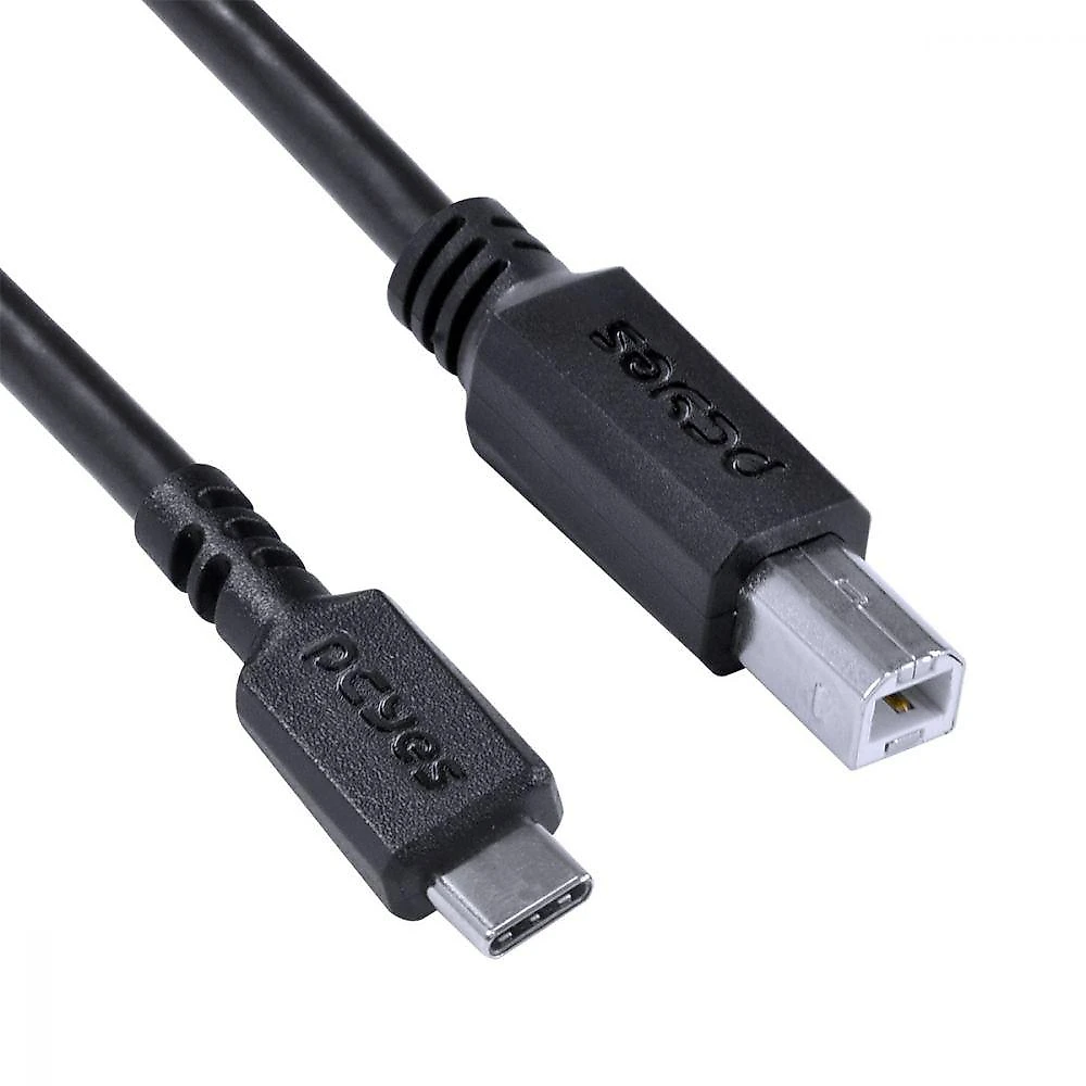 Cabo Para Impressora Usb Tipo C Para Usb B 2.0 1 Metro Preto - Pucbp-1
