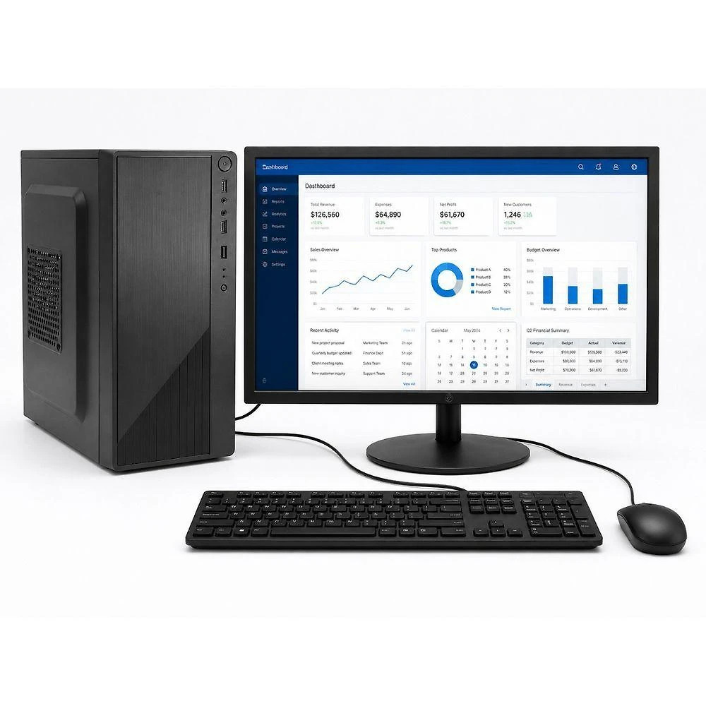 Computador Desktop Completo Intel Core I5 650 4GB SSD 120GB Windows 10 Trial