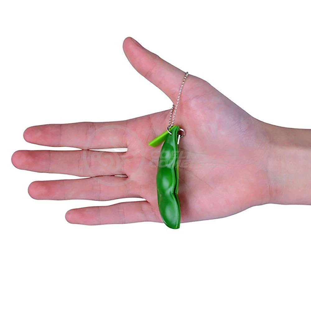 Chaveiro Brinquedo Antiestresse Chaveiro Ervilha Fidget Toy para Aliviar Estresse e Ansiedade Verde