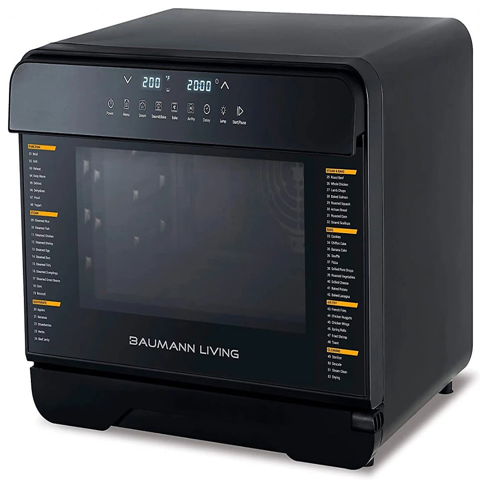 Forno Elétrico de Bancada Multifuncional com Função Air Fryer e Controle Digital, 110V Baumann Living
