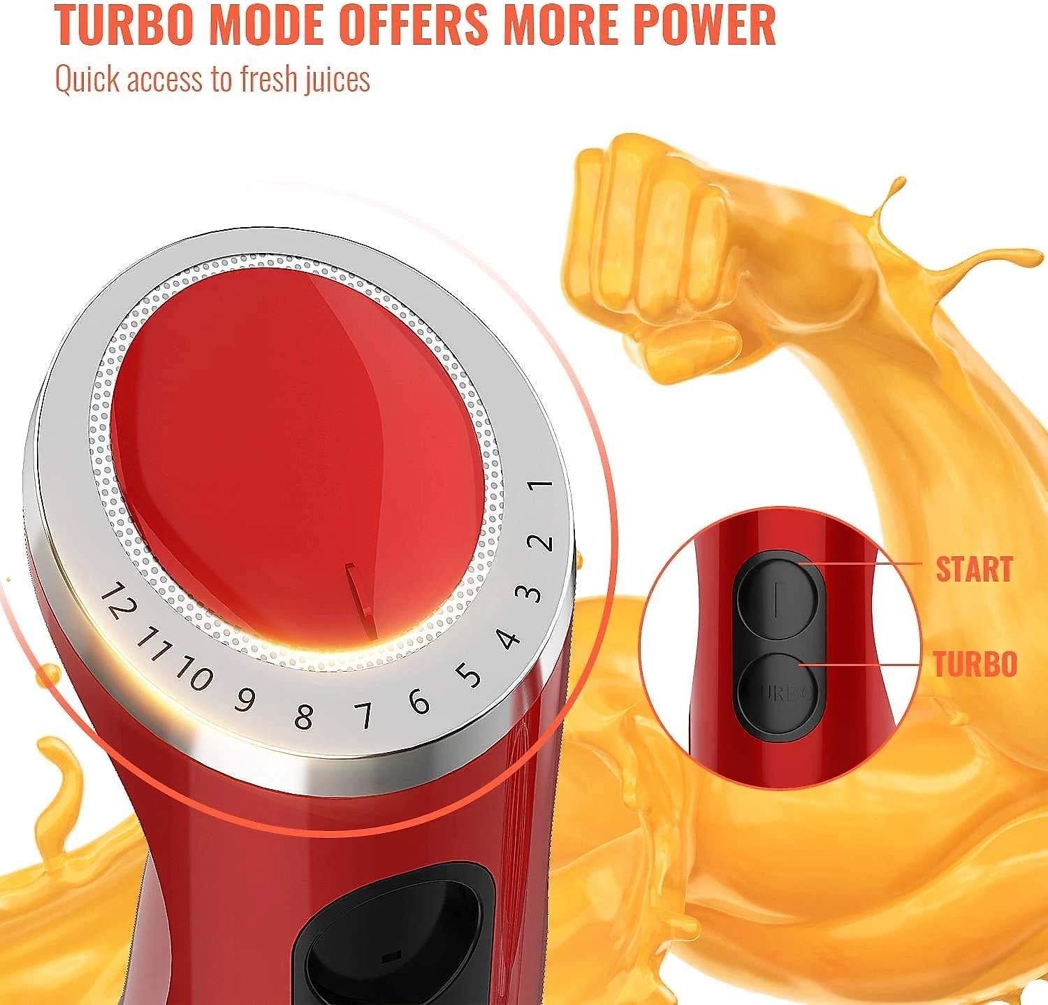 KOIOS Mixer 4 em 1 Multifuncional com 12 Velocidades e Acessórios 110V800W Preto