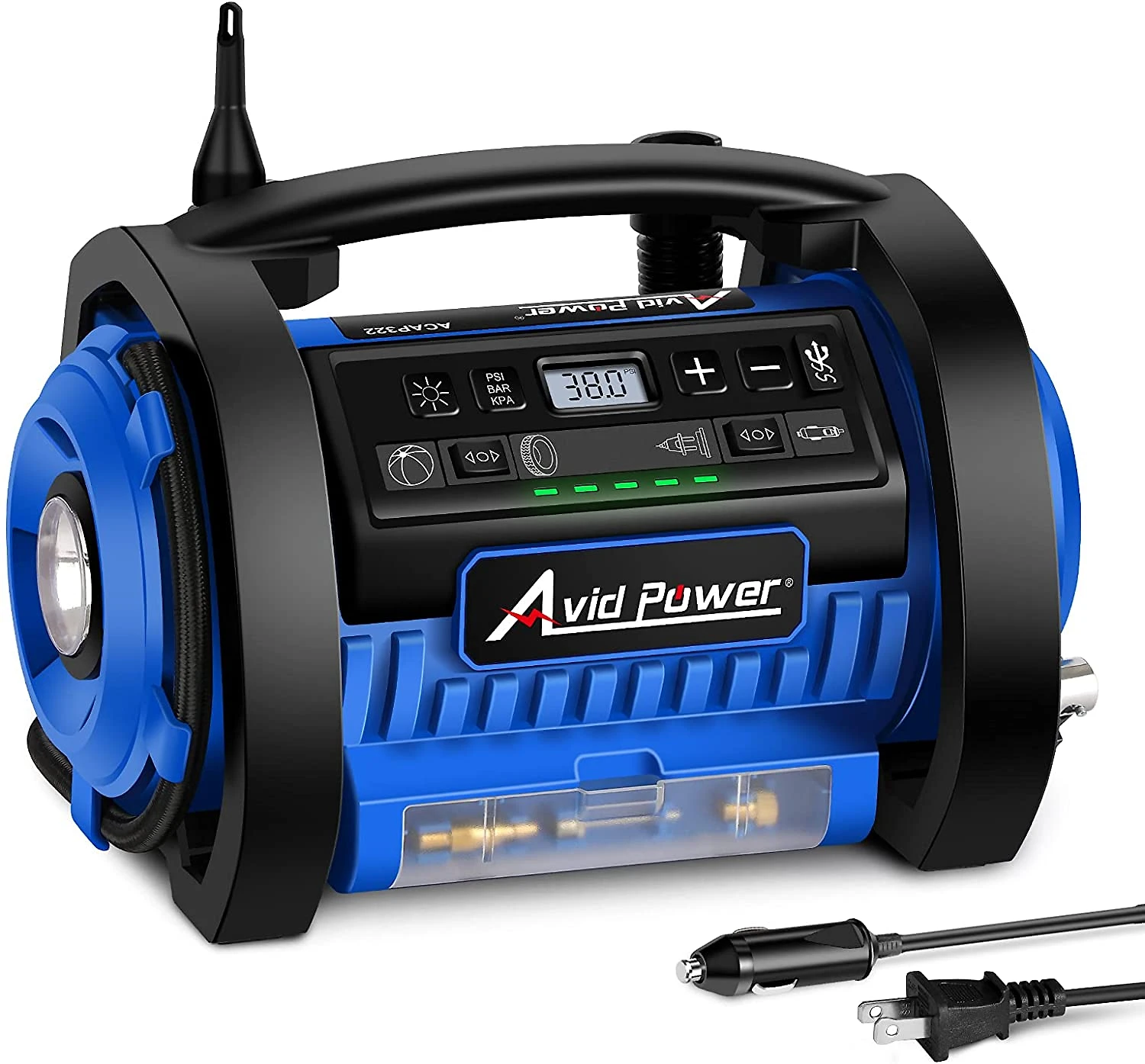 AVID POWER Compressor de Ar com Bateria Recarregável 20V12V