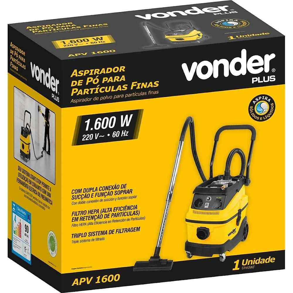 Aspirador de pó 220v apv1600 vonder
